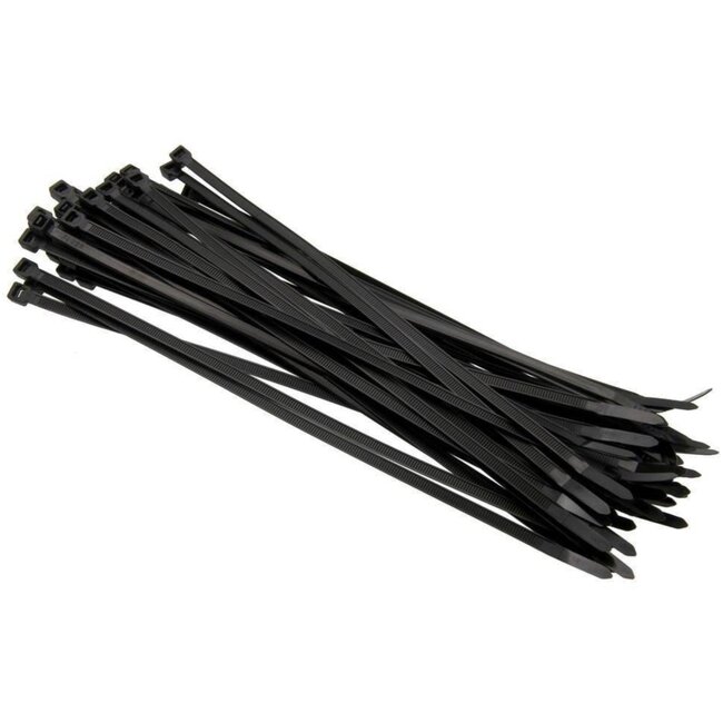 Hofftech Zwarte nylon kabelbinders - UV-bestendig - 2,5 x 100 mm - 100 stuks