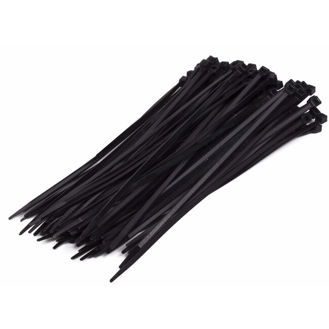 Hofftech Zwarte nylon kabelbinders - UV-bestendig - 2,5 x 100 mm - 100 stuks