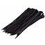 Hofftech Zwarte nylon kabelbinders - UV-bestendig - 2,5 x 100 mm - 100 stuks