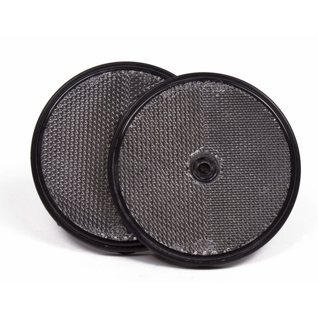 Benson Ronde witte reflectoren - 85 mm - schroefbevestiging - 2 stuks