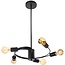 TooLight APP739-5CP Hanglamp - E27 - 5 Lichtpunten - Zwart
