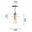 TooLight APP306-1CP Hanglamp - E27 - Ø 20 cm - Zwart