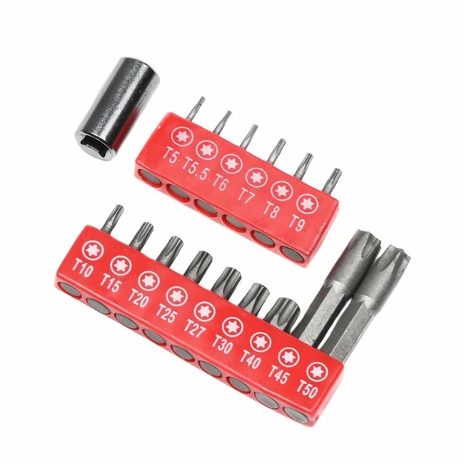 Benson Bitset Torx - Chroom Vanadium - 16-delig - Inclusief Bithouder