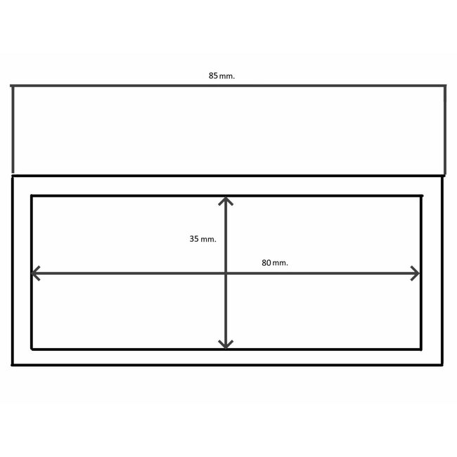 Benson Zelfklevende reflectoren - rechthoekig - oranje - 86 x 40 mm - 2 stuks