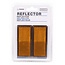 Benson Zelfklevende reflectoren - rechthoekig - oranje - 86 x 40 mm - 2 stuks