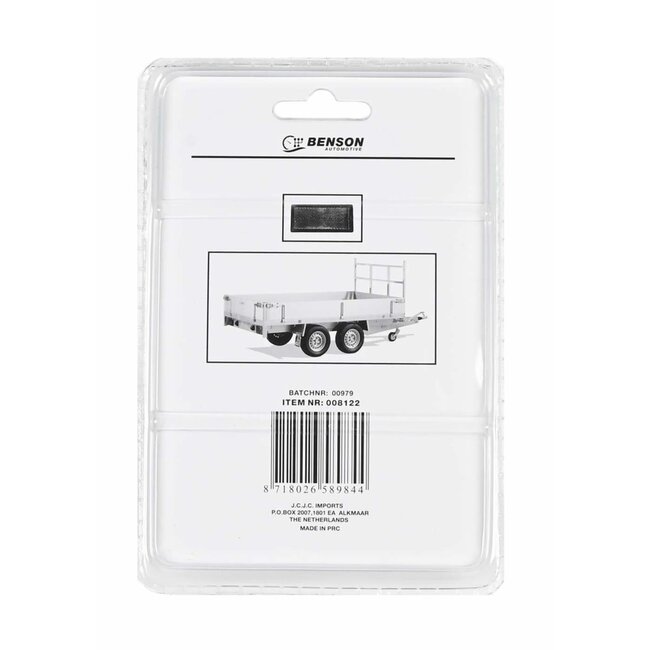 Benson Zelfklevende reflectoren - rechthoekig - oranje - 86 x 40 mm - 2 stuks