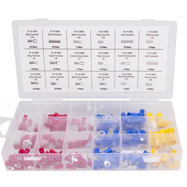 Benson Kabelschoenen Set - Assortimentbox - Geïsoleerd - 150-delig - Industriële kwaliteit