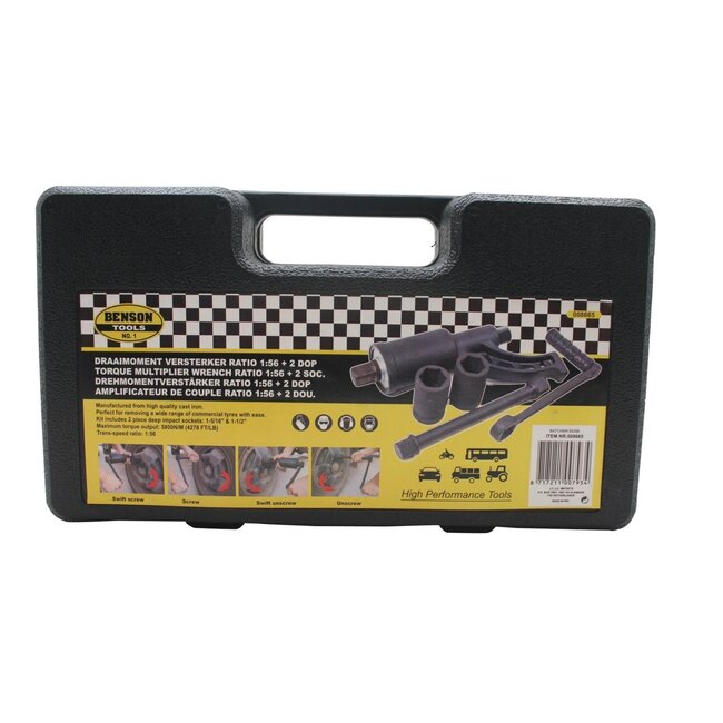 Benson Draaimoment versterker - krachtvermeerderaar - ratio 1:56 - dop 32 en 33 mm