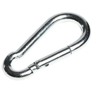 Benson Karabijnhaak - Verzinkt staal - 8 x 80 mm - Verende sluiting - Robuust