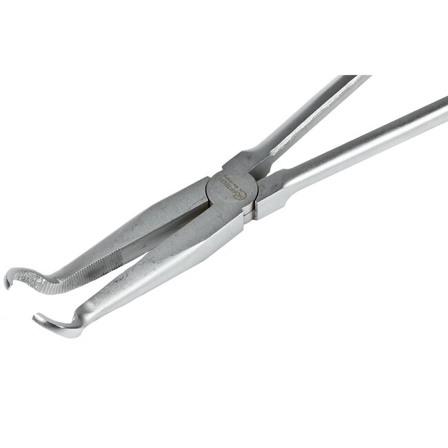 Benson Langneus rondbektang - ergonomisch - staal - kunststof handgreep - zwart/geel