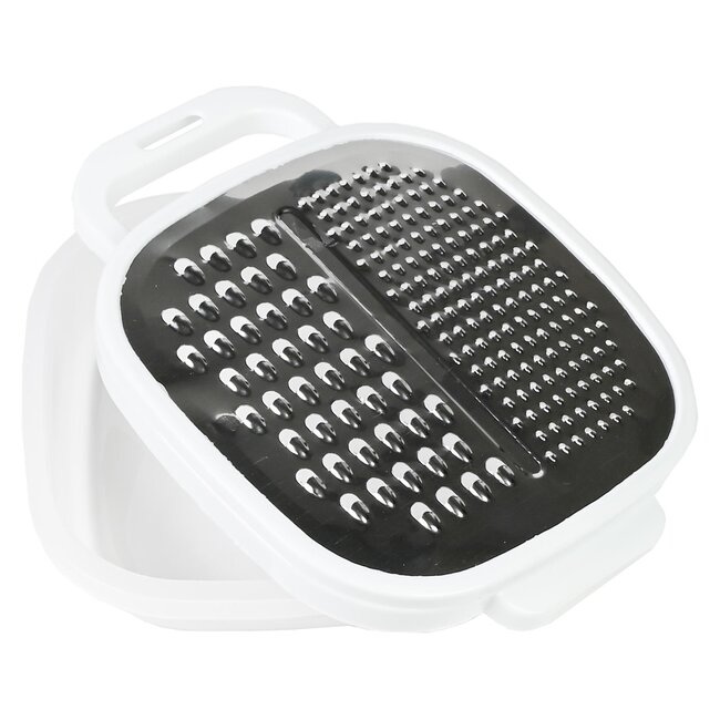 Benson Multifunctionele keukenrasp met opvangbak - drie raspgroottes - blauw of wit