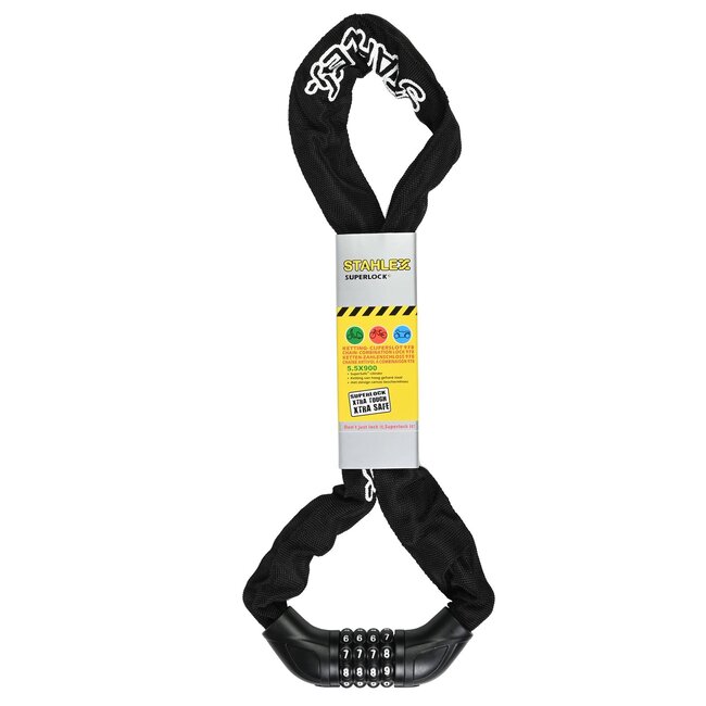 Stahlex Cijferslot - Gehard Staal - SuperSafe Cilinder - Canvas Hoes - 90 cm - Zwart