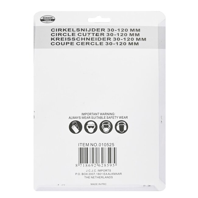 Benson Cirkelsnijder - Hardmetalen - Ø 30-200 mm - Voor Diverse Materialen