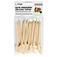 Benson Deluxe saté prikkers - hout - 9 cm - 50 stuks - wegwerpbaar