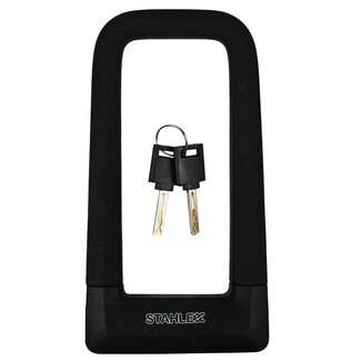 Benson Stevig beugelslot - koolstofstaal - siliconen hoes - 67 x 158 mm