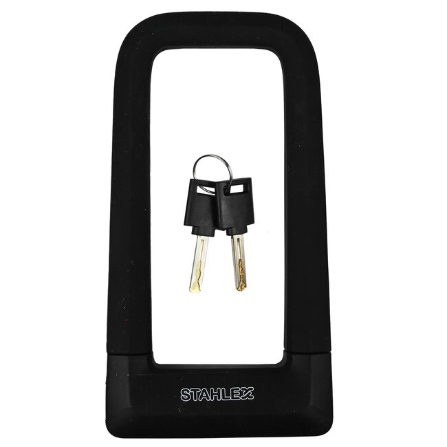 Benson Stevig beugelslot - koolstofstaal - siliconen hoes - 67 x 158 mm