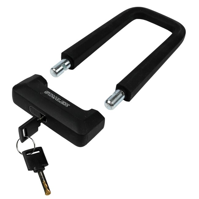 Benson Stevig beugelslot - koolstofstaal - siliconen hoes - 67 x 158 mm