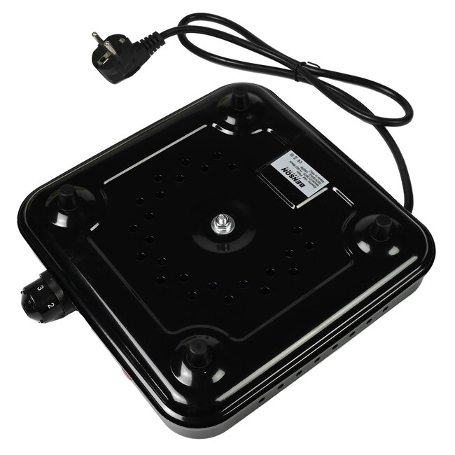 Benson Enkele elektrische kookplaat - compact - 1000 watt - zwart - 22 x 22 cm