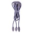 Benson Universele 3-in-1 oplaadkabel - USB-C, Micro-USB, Lightning - 1,2 meter - Grijs