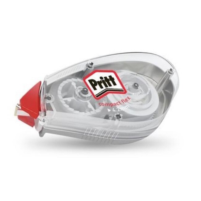 Pritt Compacte correctieroller - flexibele kop - 4,2 mm breed - 10 meter lang - set van 2 stuks