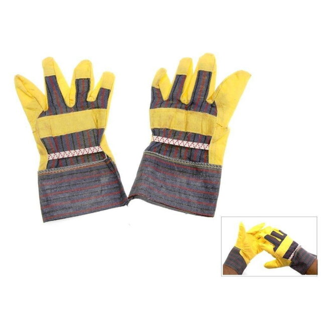 Benson Werkhandschoenen splitleder - extra polsbescherming - maat 10.5 - set