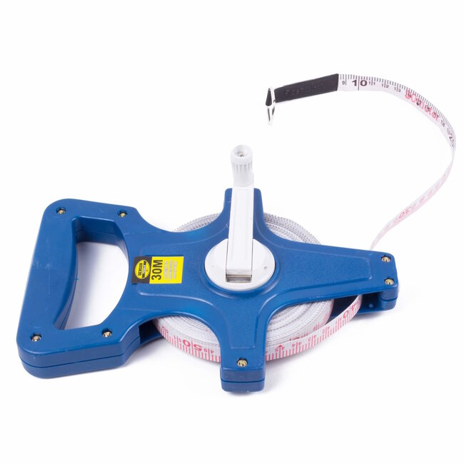 Benson Landmeter - 30 meter - Glasfiber - Slagvast kunststof - Blauw