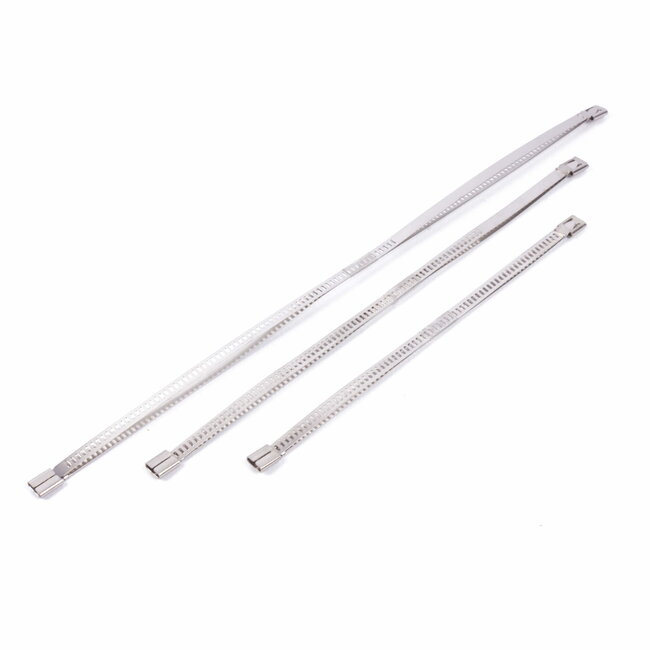 Benson RVS tie rib set - 4.5 mm breed - 6 stuks - binnen en buiten gebruik