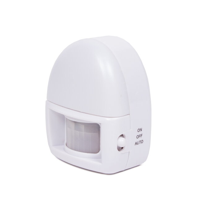 Benson 2-in-1 nachtlampje met sensor en zaklampfunctie - batterijgevoed - compact formaat - helder wit licht - 5m bereik