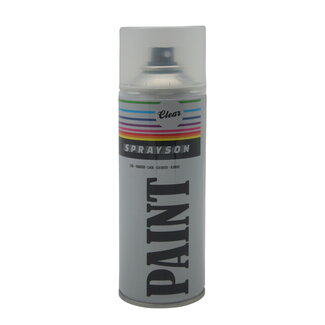 Sprayson Blanke lak spuitbus - sneldrogend - 400 ml - binnen en buiten gebruik