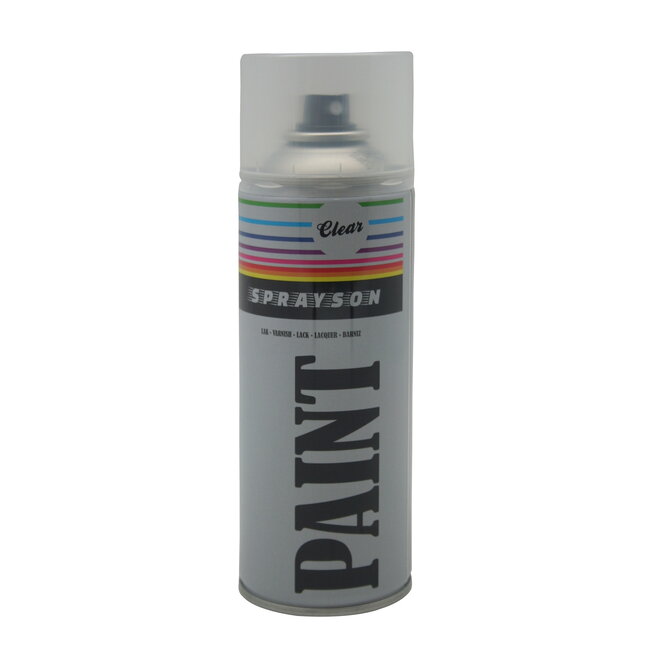 Sprayson Blanke lak spuitbus - sneldrogend - 400 ml - binnen en buiten gebruik