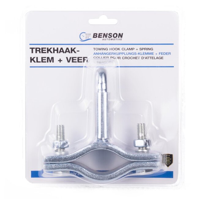 Benson Trekhaakklem - Hulpkoppeling met veer - Verzinkt staal - Duurzaam en betrouwbaar