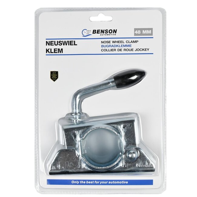 Benson Neuswielklem - Rubberen handgreep - Ø 44-48 mm - Verzinkt staal - Duurzaam en betrouwbaar