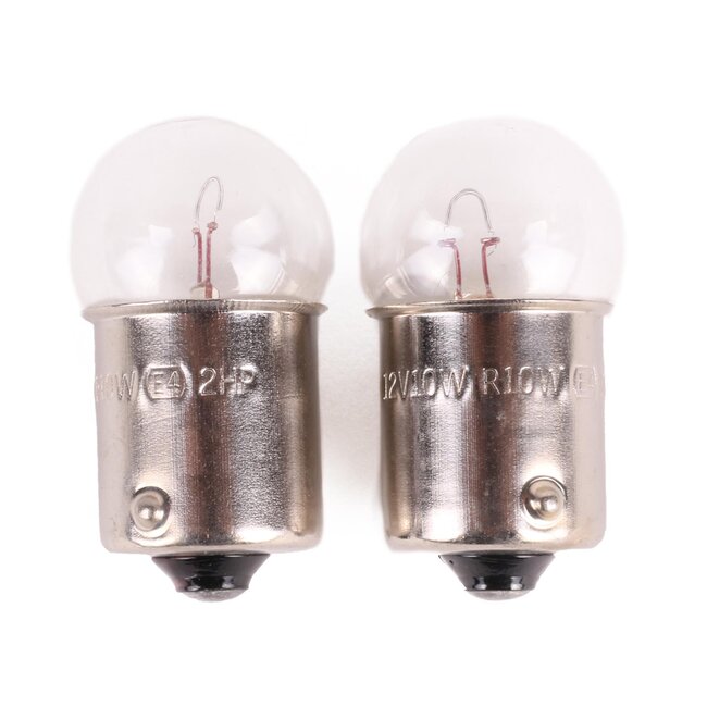 Benson Autolamp Remlichtbol 12 Volt R10 Watt - BA15S - 2 stuks