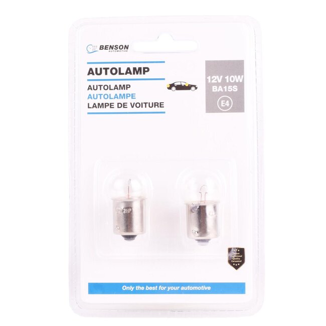 Benson Set remlichtbollen - 12V - 10W - R10W BA15S - 2 stuks