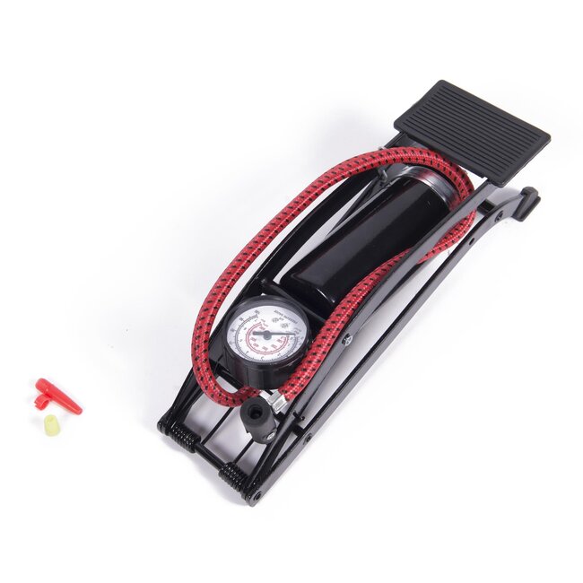 Benson Voetpomp met manometer - enkele cilinder - maximaal 7 bar - compact ontwerp