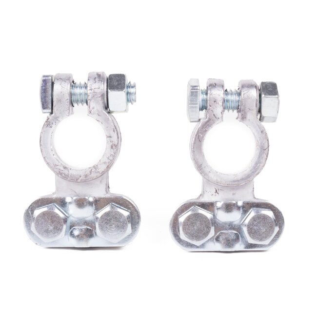 Benson Accuklemmen set - min en plus pool - 2 stuks - 15-20 mm - eenvoudig te installeren