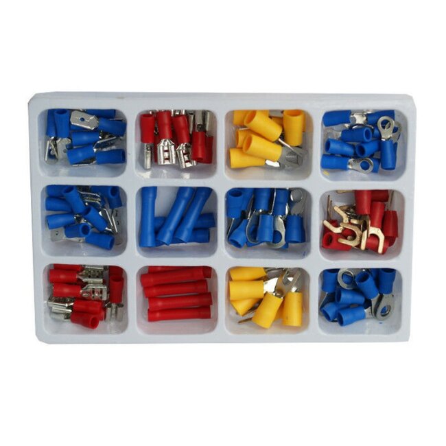 Benson Complete kabelschoen set - geïsoleerd - kleurgecodeerd - 100-delig - met koffer