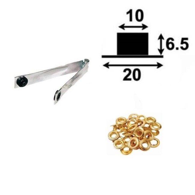 Benson Zeilringtang met 12 ogen - Ø 10 mm - Duurzaam en betrouwbaar