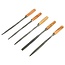 Benson Sleutelvijlenset - 5-delig - Hard stalen bladen - Houten handvat - 170 mm