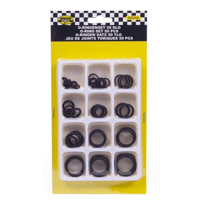 Benson O-Ringenset - Diverse maten - 50 stuks - Voor veelzijdig gebruik