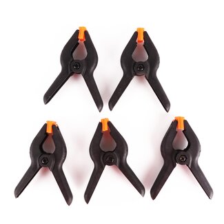 Benson Krachtige zeilklem - 75 mm - antislip handvatten - 5 stuks Benson Krachtige zeilklem - 75 mm - antislip handvatten - 5 stuks