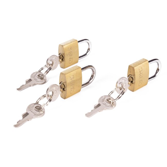 Stahlex Set van 3 hangsloten - 20 mm - niet gelijksluitend - ideaal voor kleine kistjes en gereedschapskisten