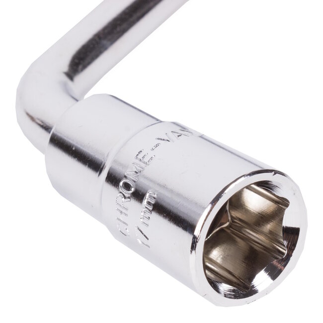 Benson Telescopische wielmoersleutel - uitschuifbare hefboom - chroom-vanadium - 17 en 19 mm