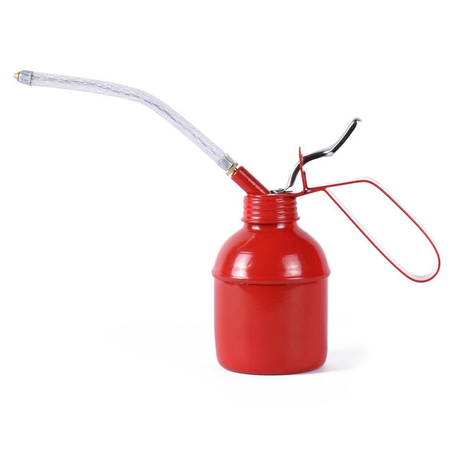 Benson Oliekan met flexibele tuit - 300 ml - metaal - rood