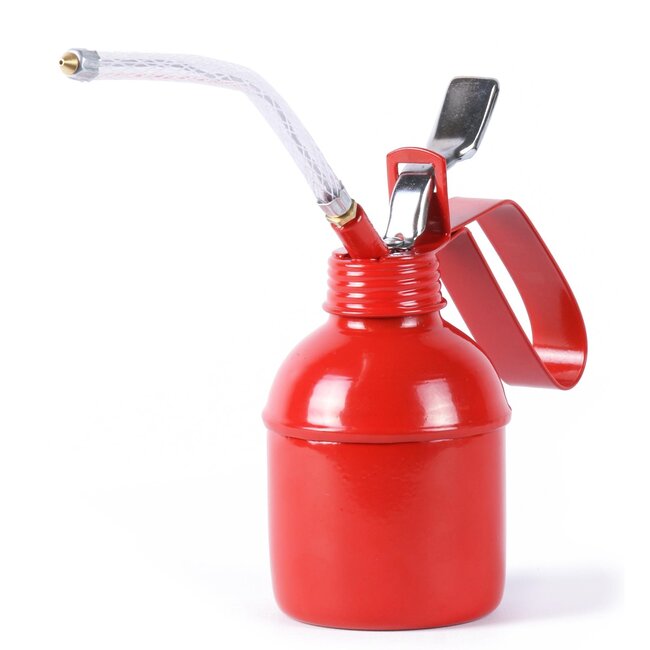 Benson Oliekan met flexibele tuit - 300 ml - metaal - rood