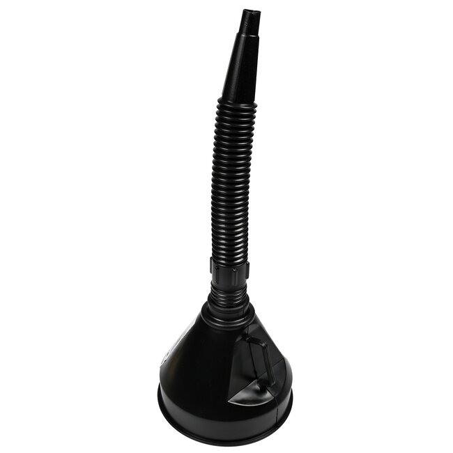 Benson Trechter met flexibele tuit en filter - Ø 150 mm - zwart - kunststof