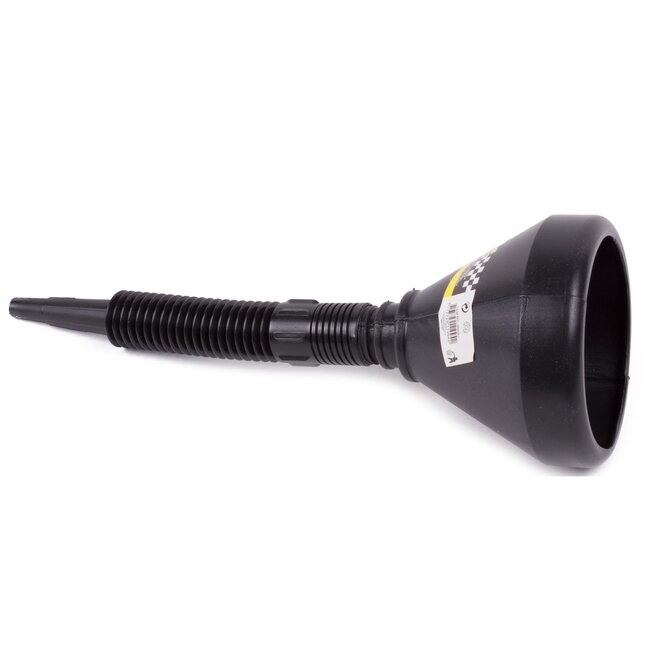 Benson Trechter met flexibele tuit en filter - Ø 150 mm - zwart - kunststof