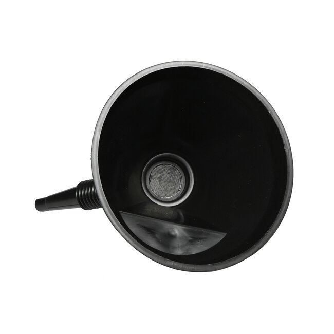 Benson Trechter met flexibele tuit en filter - Ø 150 mm - zwart - kunststof