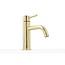 REA Luxe wastafelkraan - goud - laag model - messing - 165 mm hoog