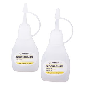 Benson Secondelijm - Oplosmiddelvrij - 10 gram - 2 stuks - Nauwkeurige dosering